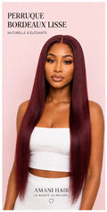 Perruque Bordeaux Lisse