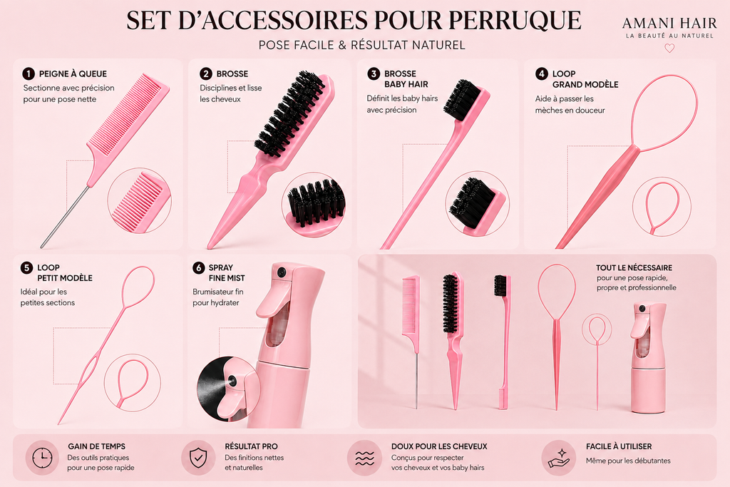 Set d’Accessoires Essentiels Coiffure