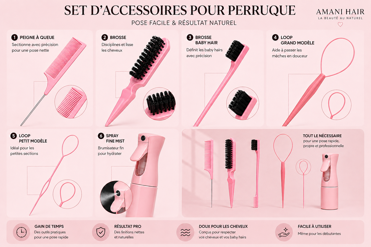 Set d’Accessoires Essentiels Coiffure